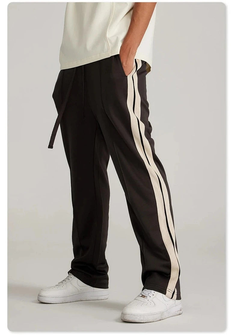Basic Side Webbing Unisex Casual Sports Pants