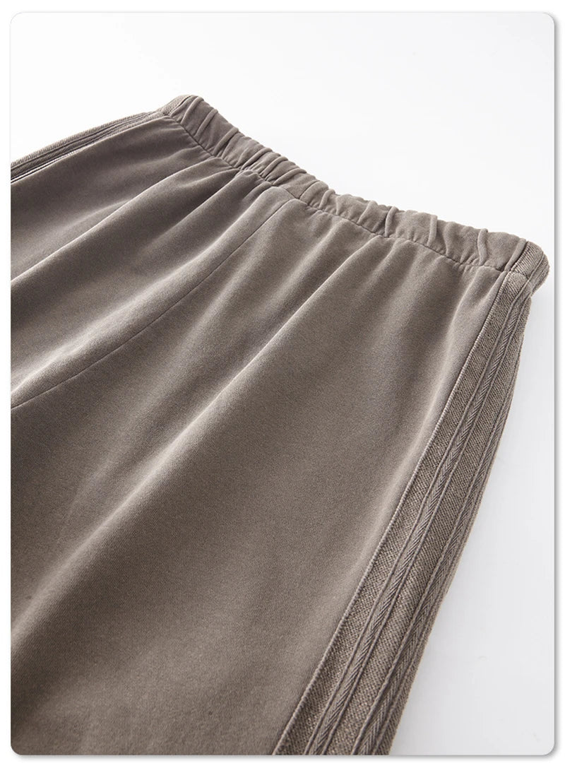 Washed Unisex Oversized Straight Pants