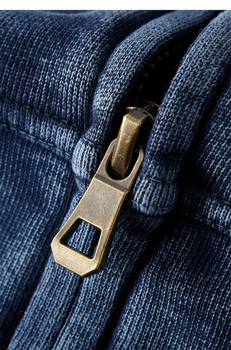 Washed Heavy weight Zipper Hoodie