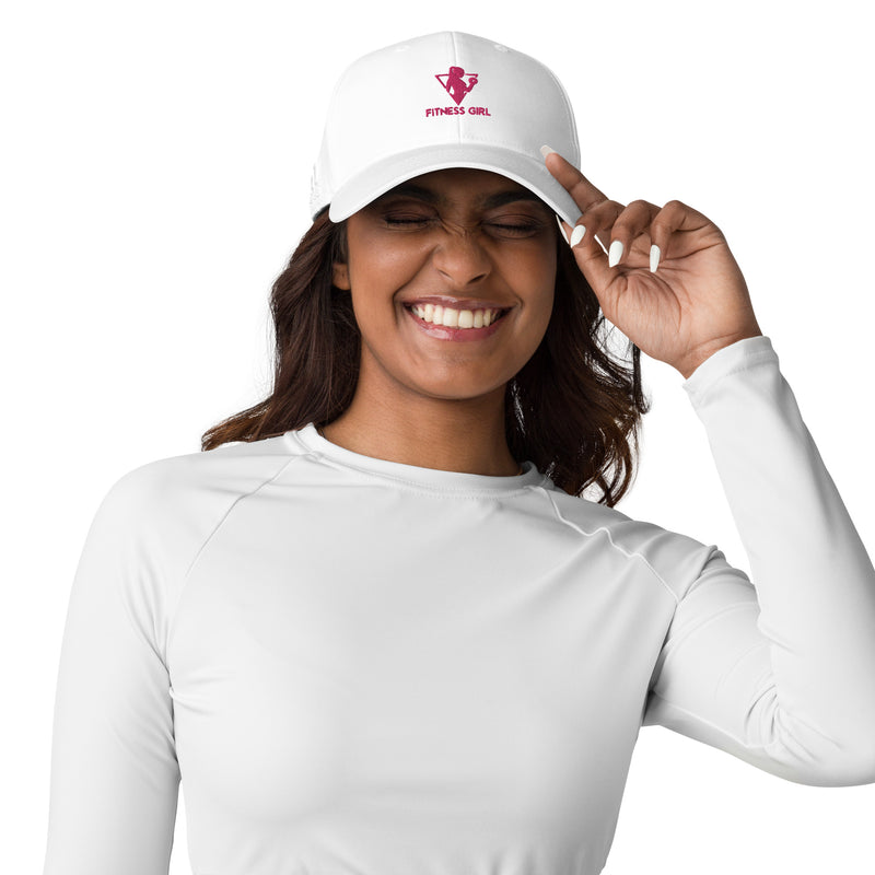 Pink Fitness girl adidas dad hat