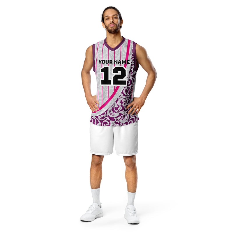 Abstract Print Custom Basketball Jersey