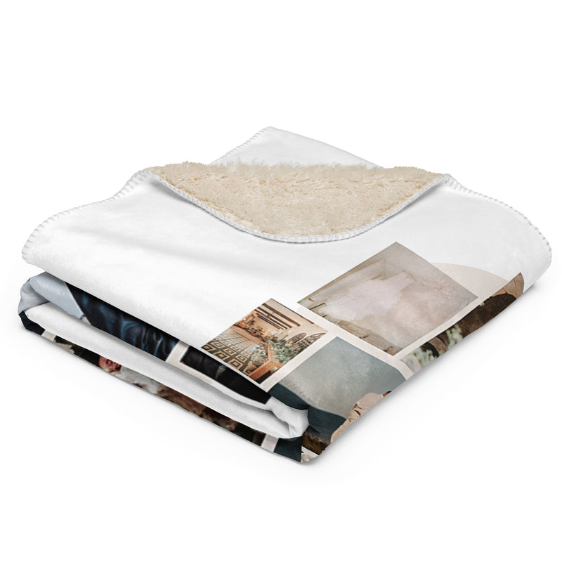 Love Forever Photo Collage Sherpa blanket