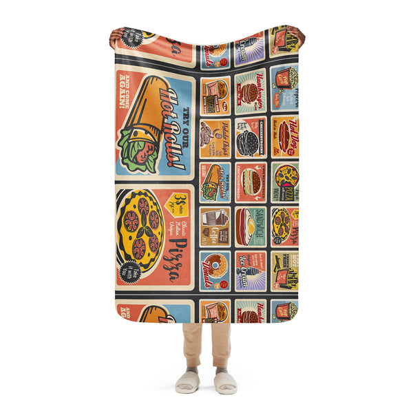 Food Ads Sherpa blanket