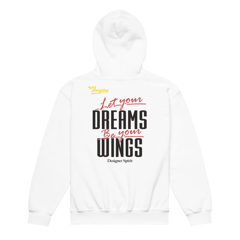 Let Your Dreams Be Your Wings Youth heavy blend hoodie