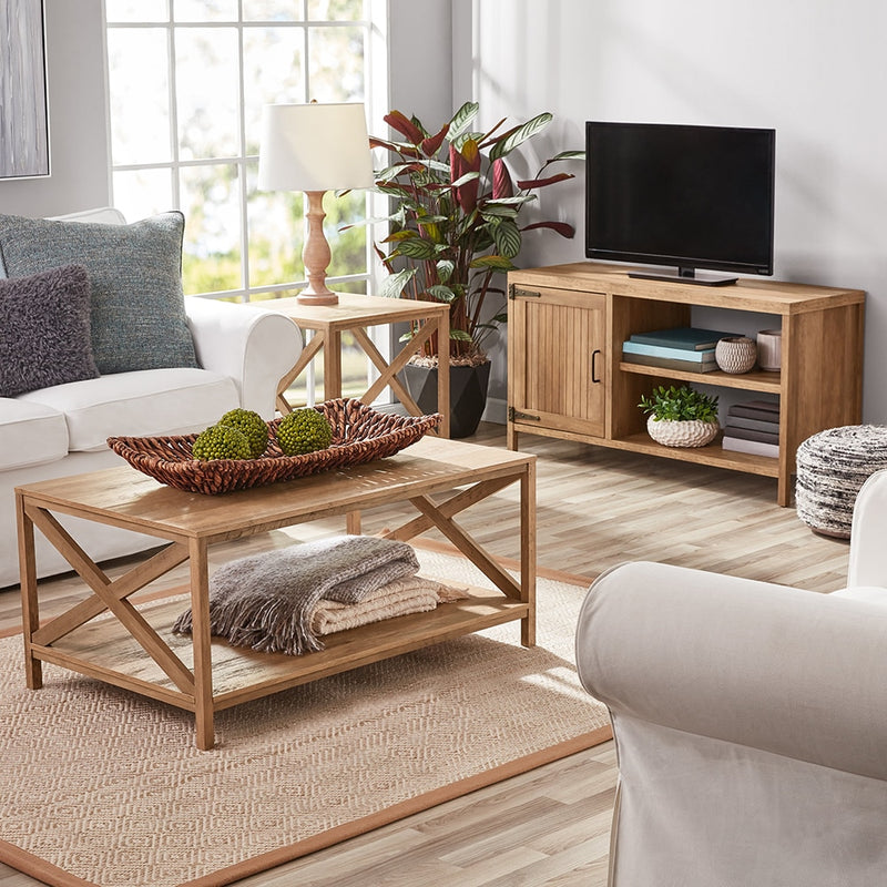 2-Tier Coffee Table with Wooden, Lift