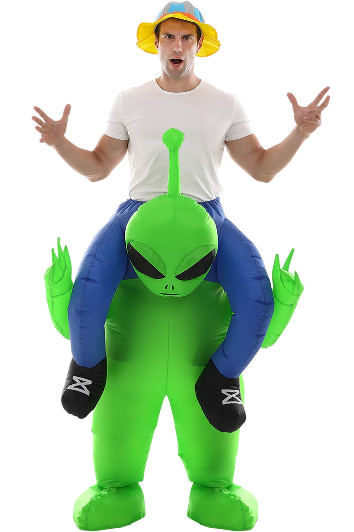 Double Couple Inflatable Alien Dinosaur Costume