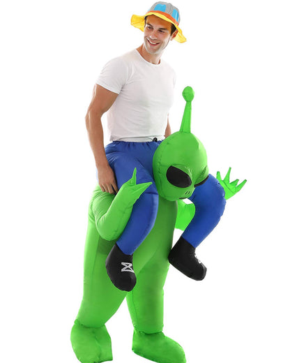 Double Couple Inflatable Alien Dinosaur Costume