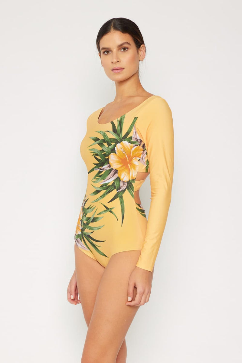 Marina West Cool Down Long sleeve One-Piece Swimsuit