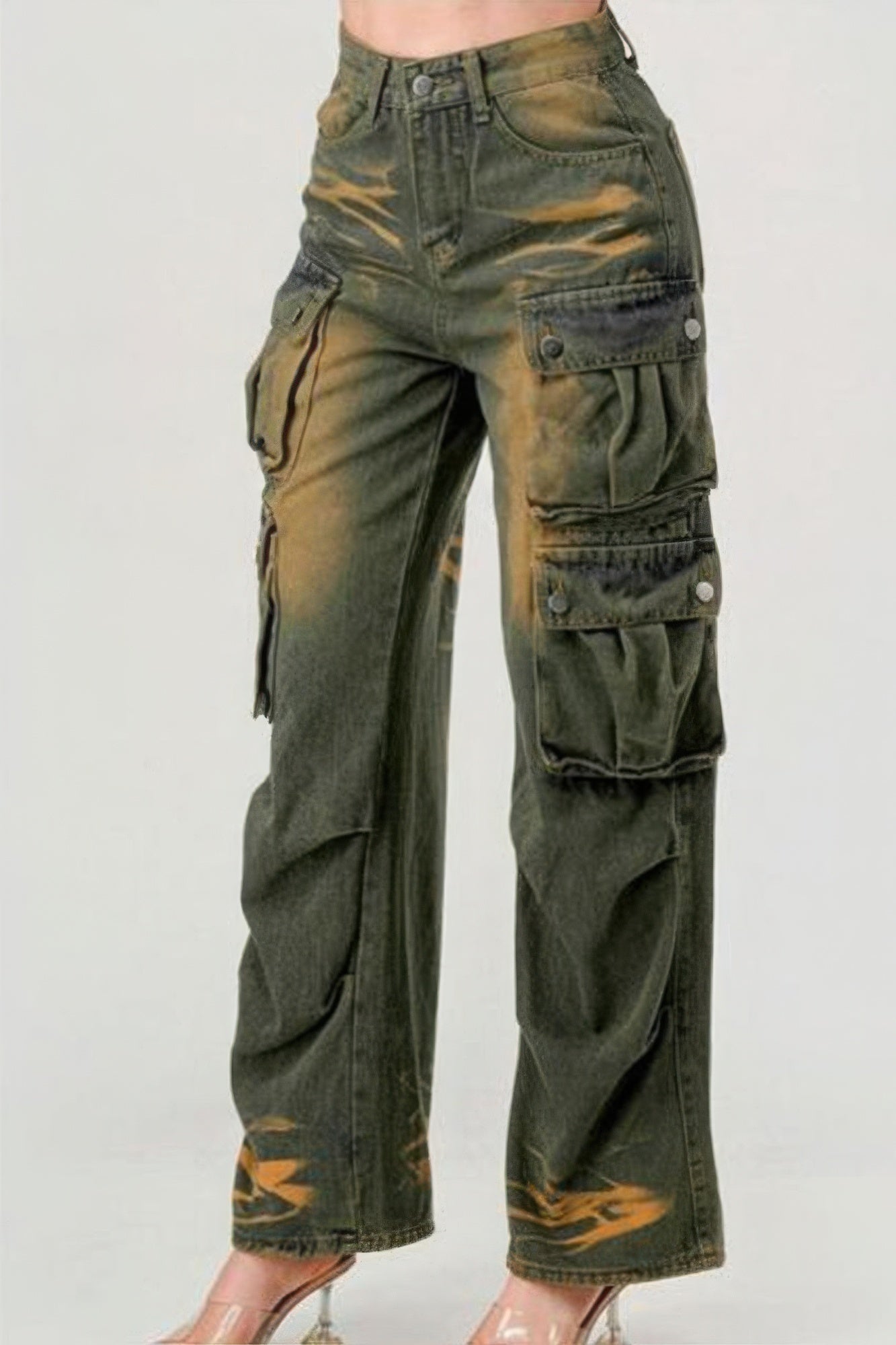 Denim Cargo Jeans