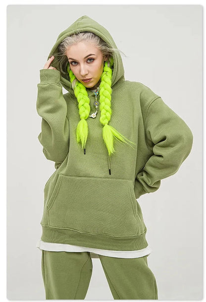 Everything But Basic Unisex Loose Thick Fleece Hoodies