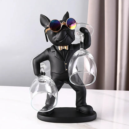 Bulldog Butler Creative Wine Glass Holder