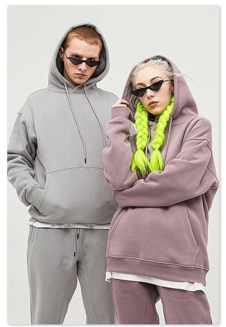 Everything But Basic Unisex Loose Thick Fleece Hoodies