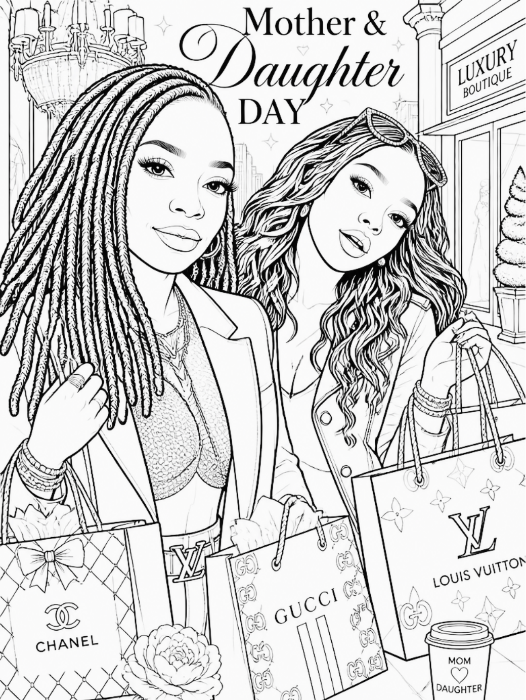 Crowned &amp; Unstoppable: A Glam Boss Coloring Experience