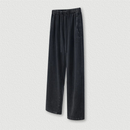 Washed Unisex Oversized Straight Pants