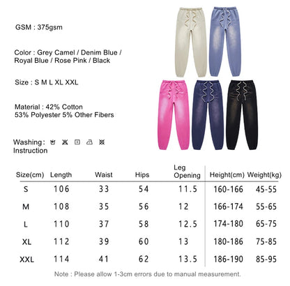 Loose Washed Fleece Unisex Soft Sweatpants