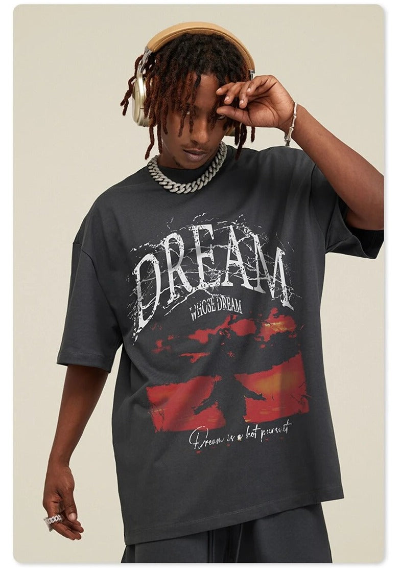 American Retro Dream O-Neck Short Sleeve Unisex T-shirt