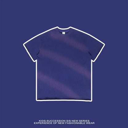 Retro Washed Gradient Cotton Unisex T Shirt