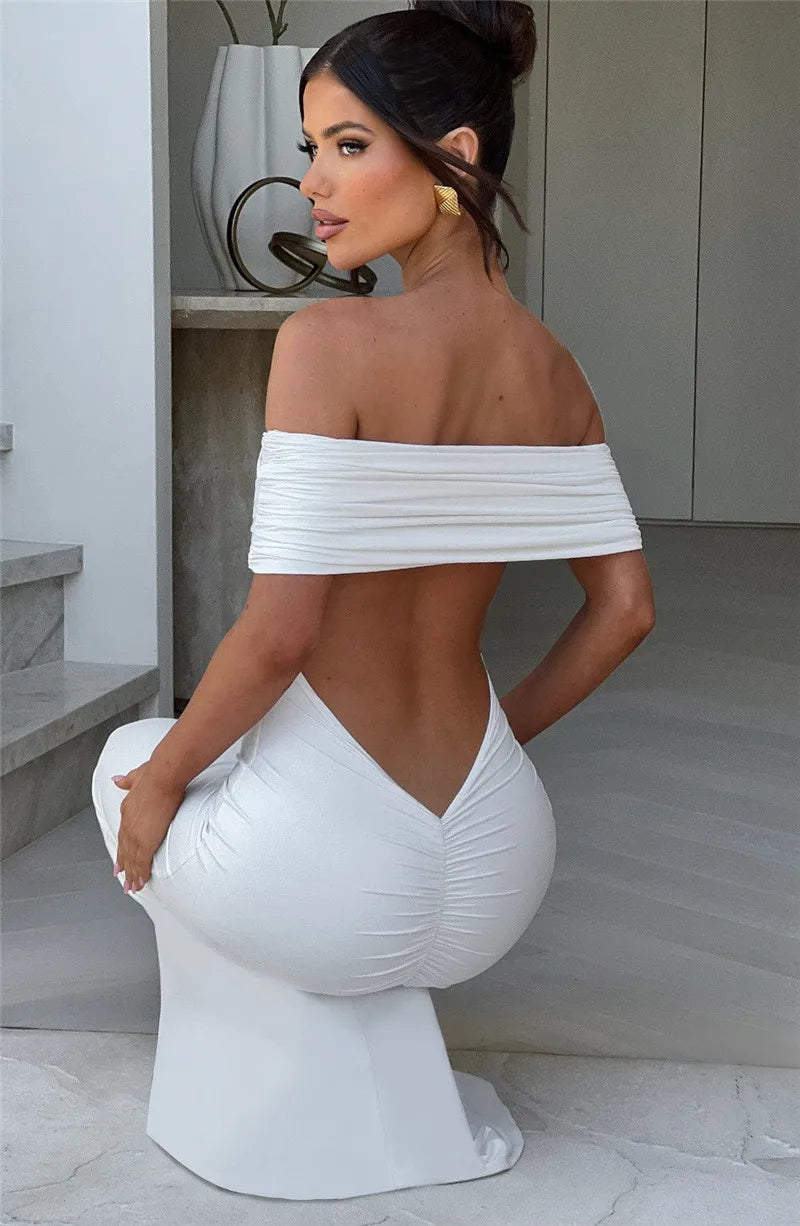 Strapless Backless Sexy Maxi Dress