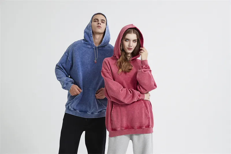 Heavy Weight Unisex Washed Cotton Hoodie