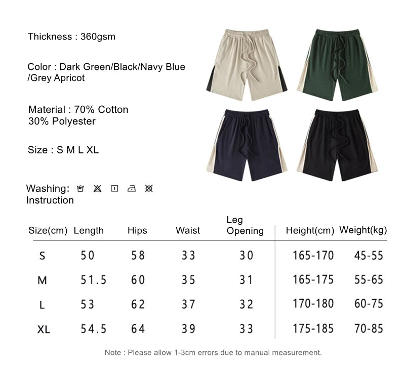 Side Zipper Waffle Unisex Shorts