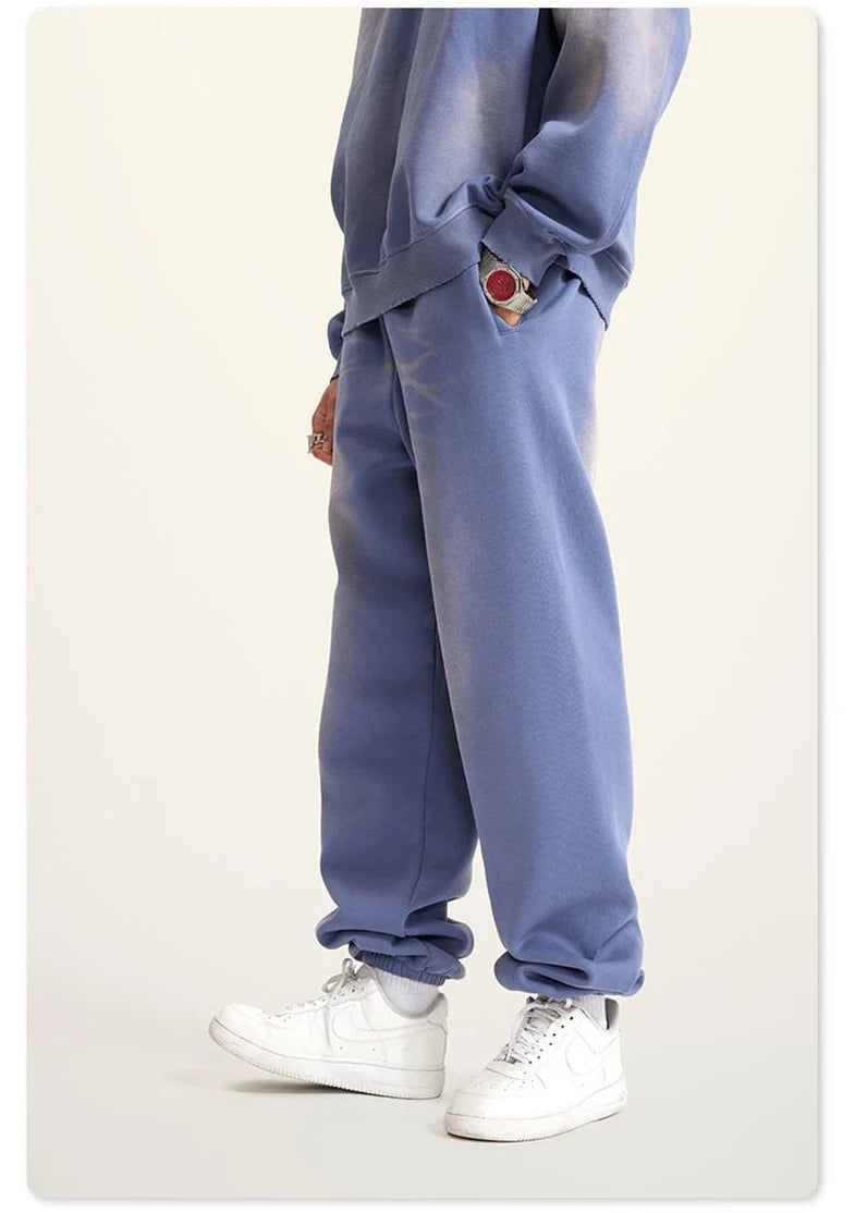 Loose Washed Fleece Unisex Soft Sweatpants