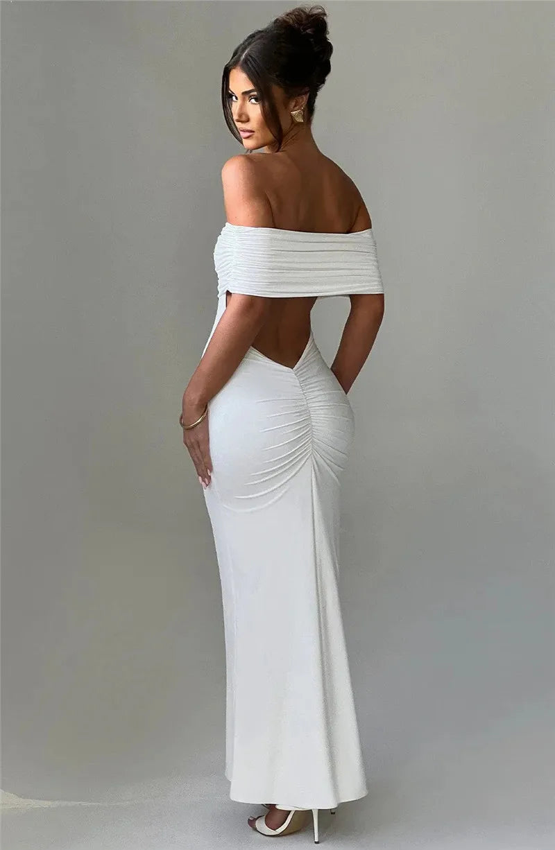 Strapless Backless Sexy Maxi Dress