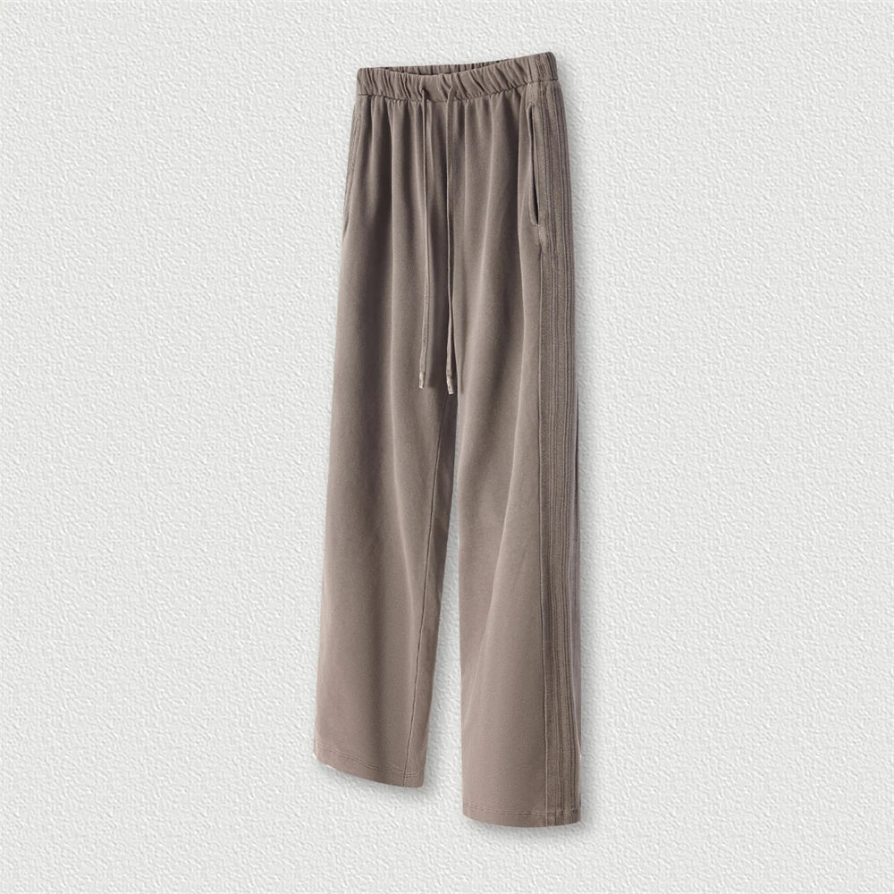 Washed Unisex Oversized Straight Pants