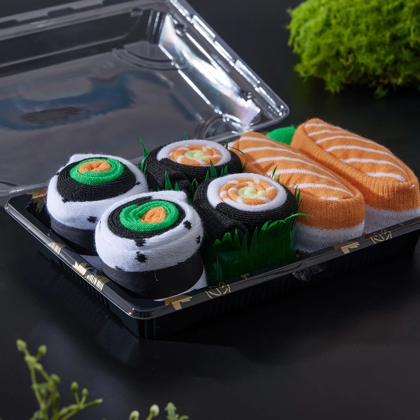 Unique sushi-patterned socks