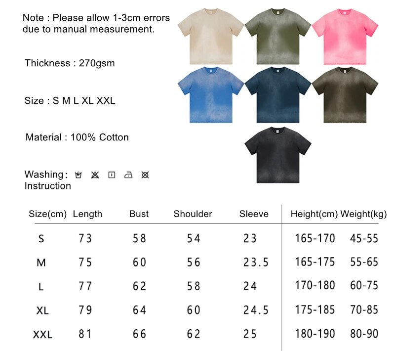 Washed Slightly Toned Cotton Unisex T-Shirt