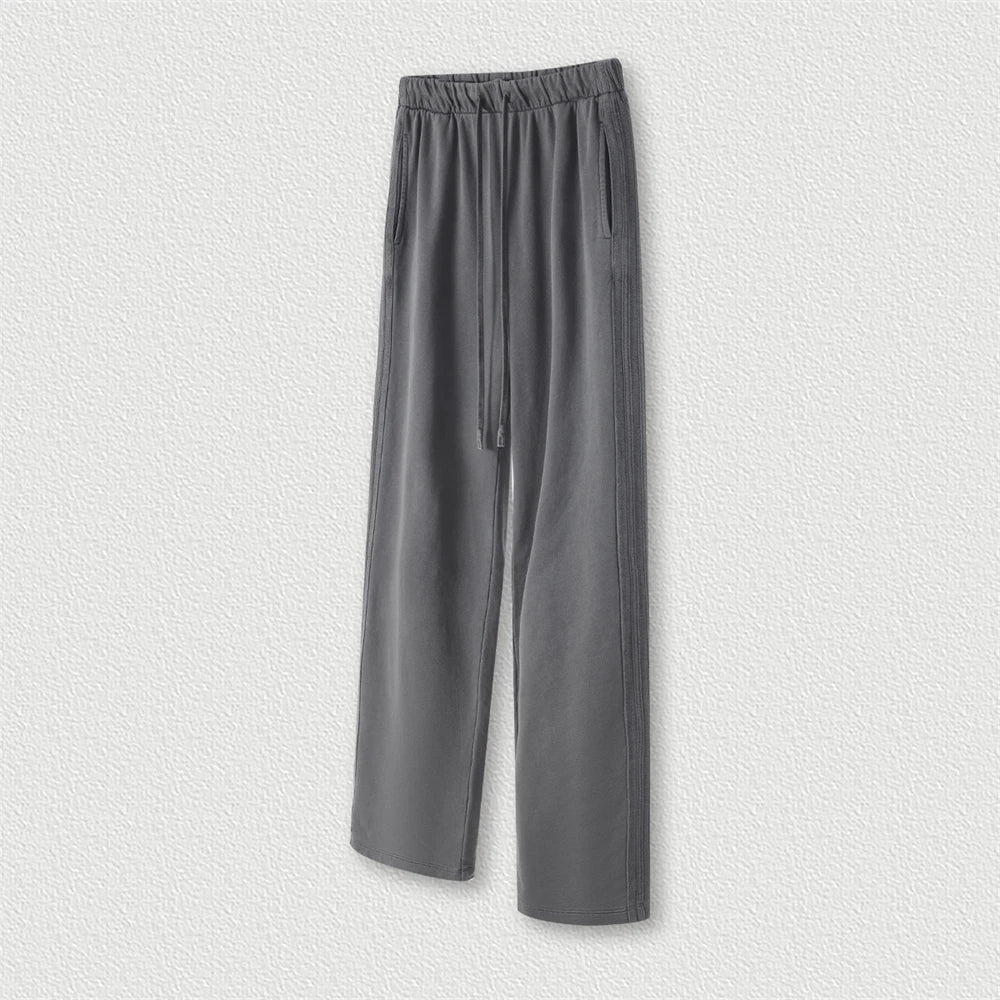 Washed Unisex Oversized Straight Pants