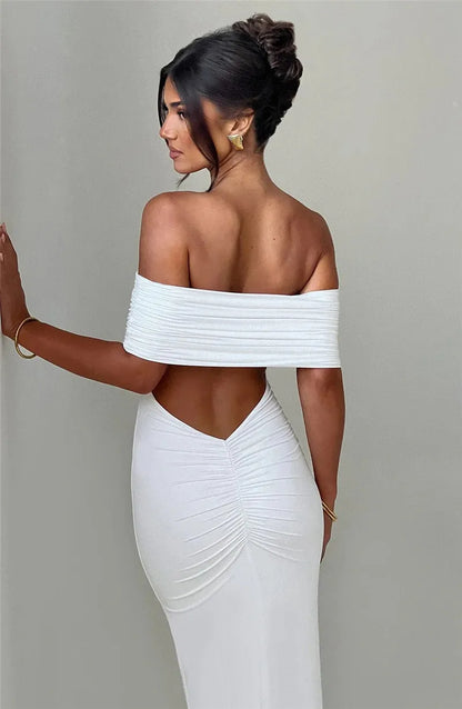 Strapless Backless Sexy Maxi Dress