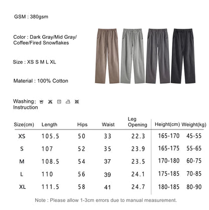 Oversized Loose Edge Washed Cotton Pants