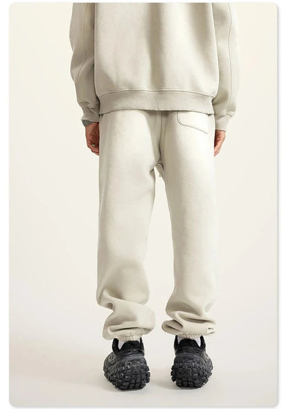 Loose Washed Fleece Unisex Soft Sweatpants