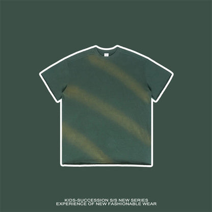 Retro Washed Gradient Cotton Unisex T Shirt