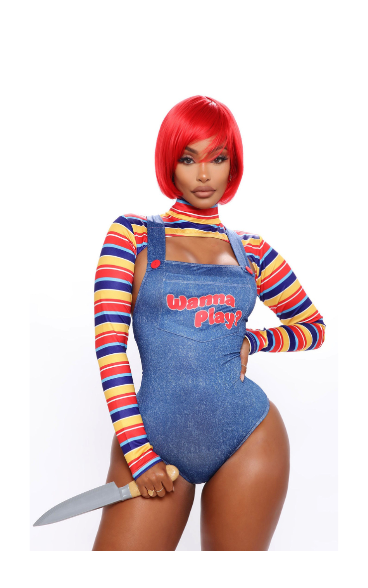 Movie Character Wanna Play Women - 5-Piece Halloween Costume