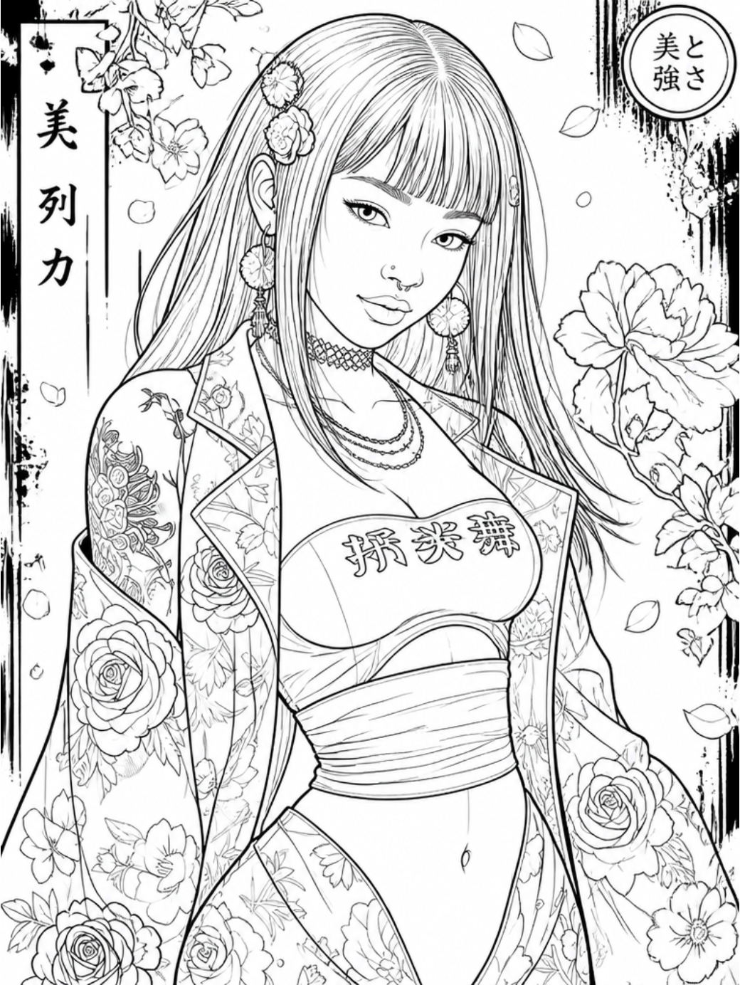 Anime & Cosplay  Adult Coloring Book (Custom Photo Edition)