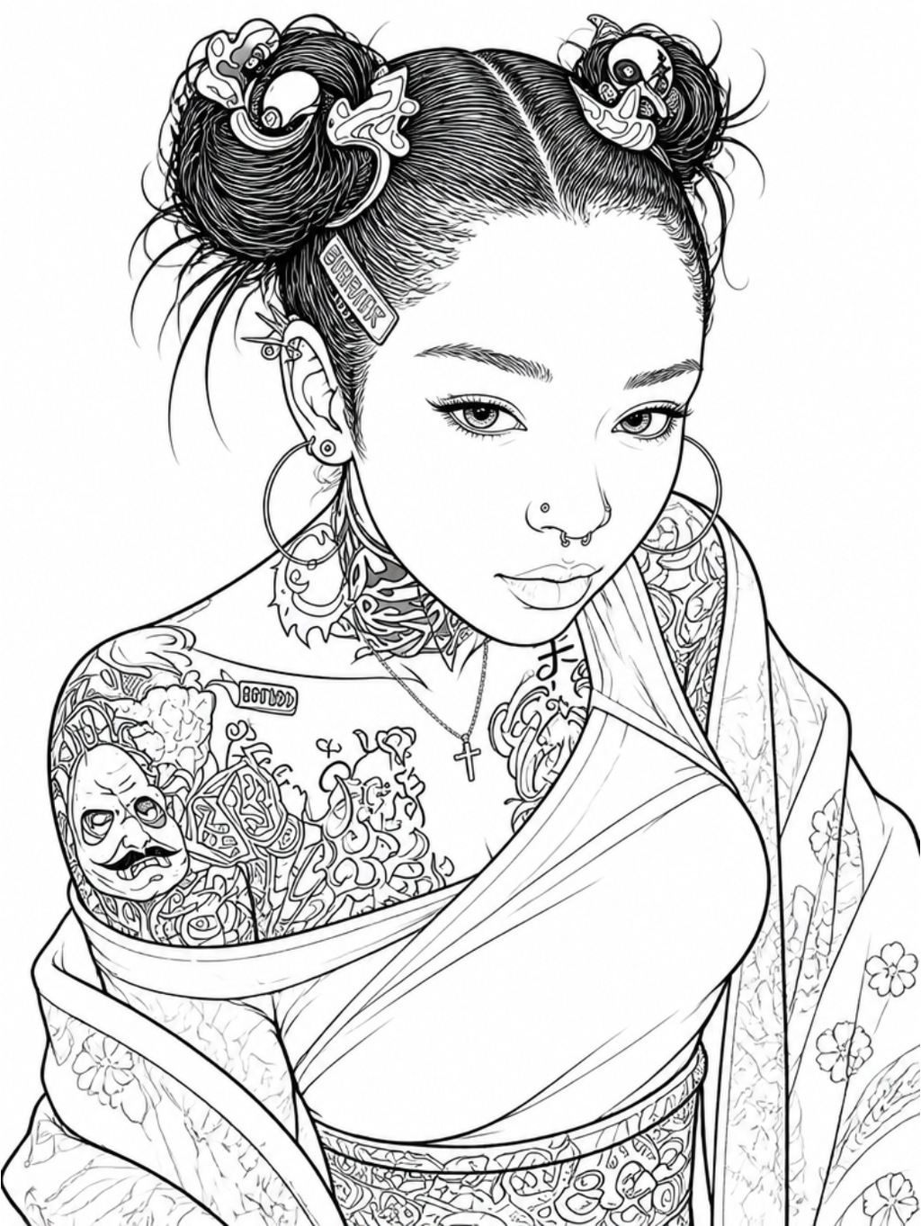 Anime & Cosplay  Adult Coloring Book (Custom Photo Edition)