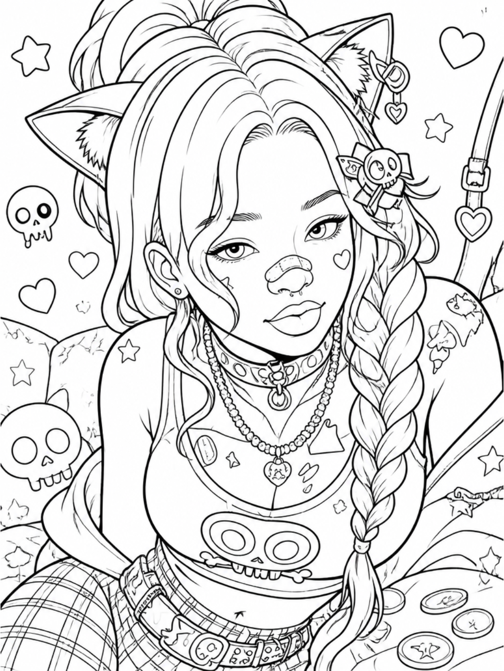 Anime & Cosplay  Adult Coloring Book (Custom Photo Edition)