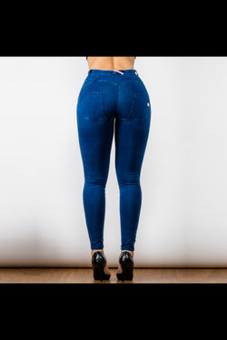 Dark Blue Butt Shaping Push Up Effect Yoga Pants