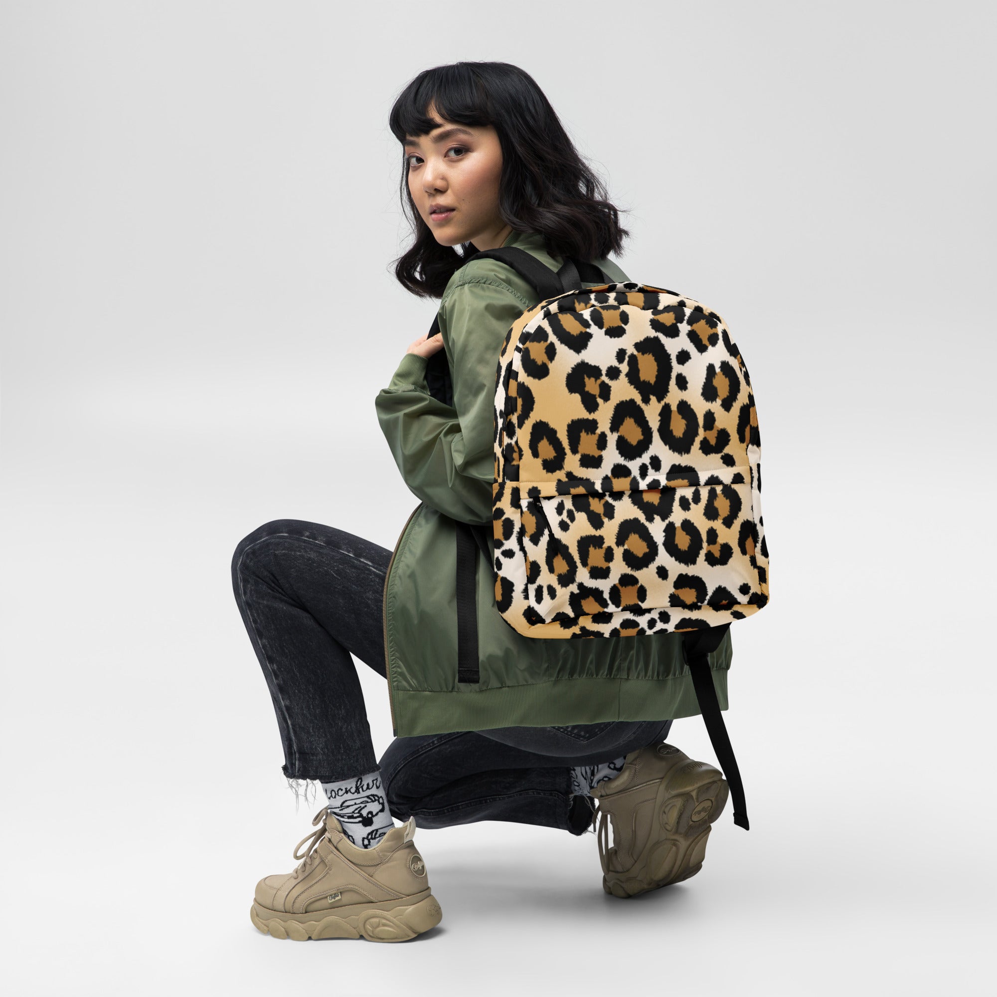 Animal Print Backpack