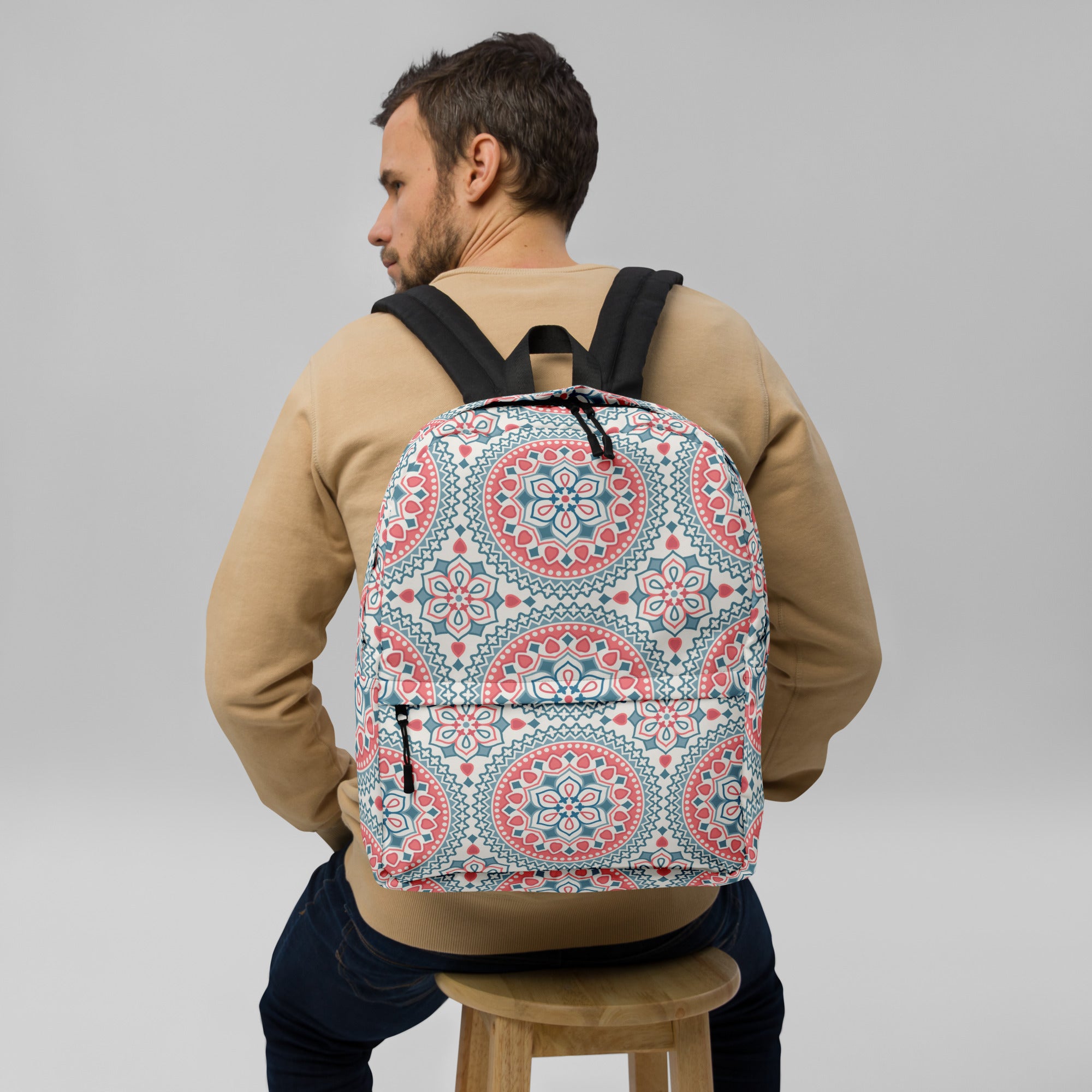 Mandala Print Backpack