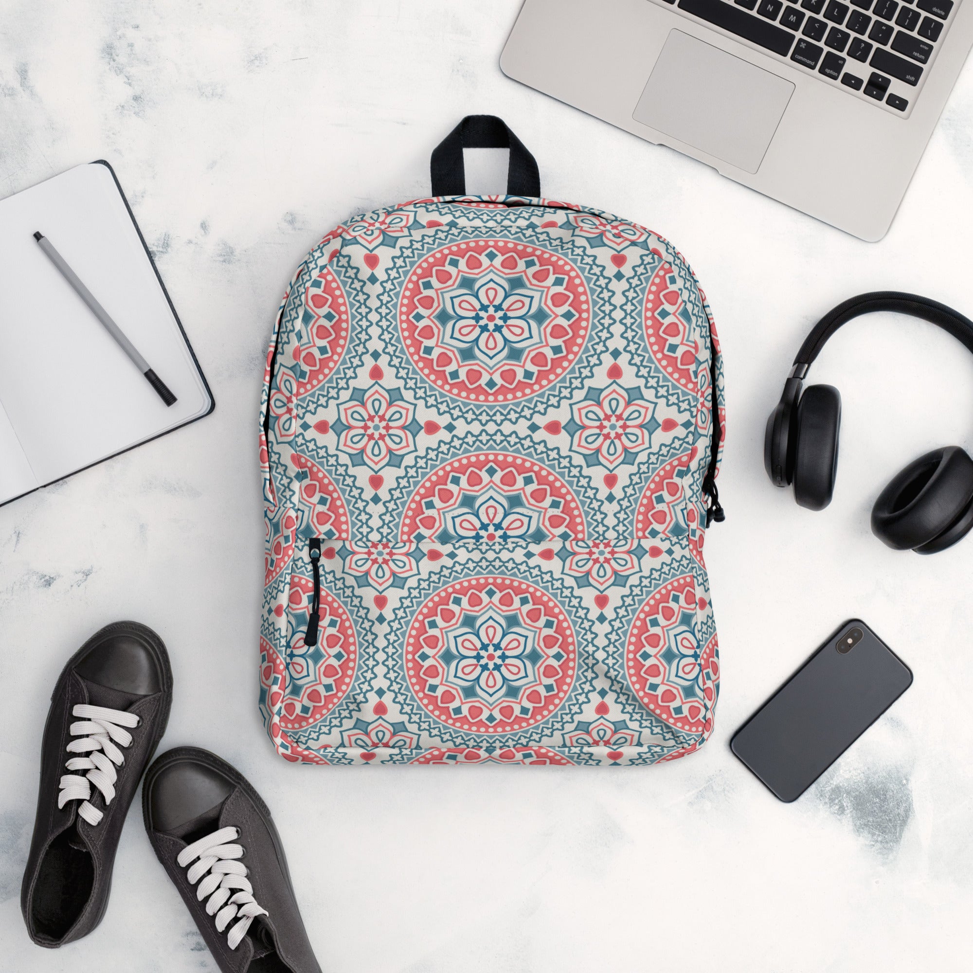 Mandala Print Backpack