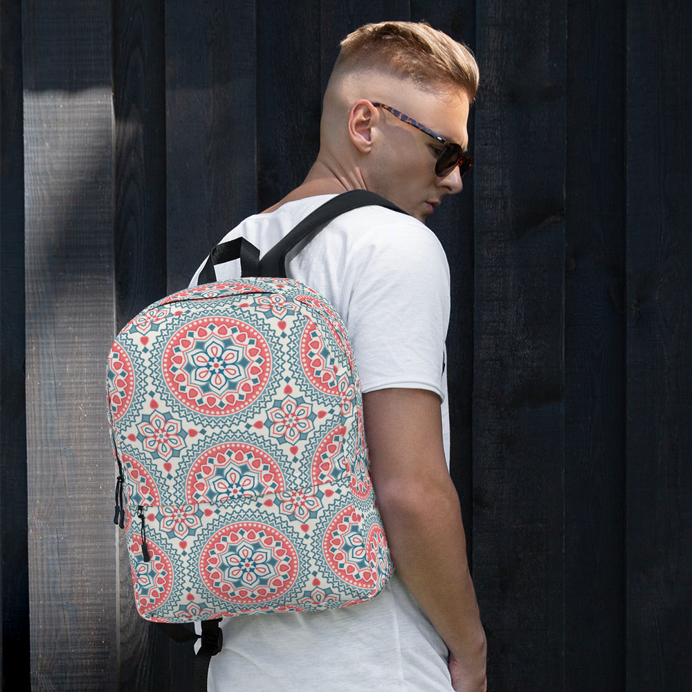 Mandala Print Backpack