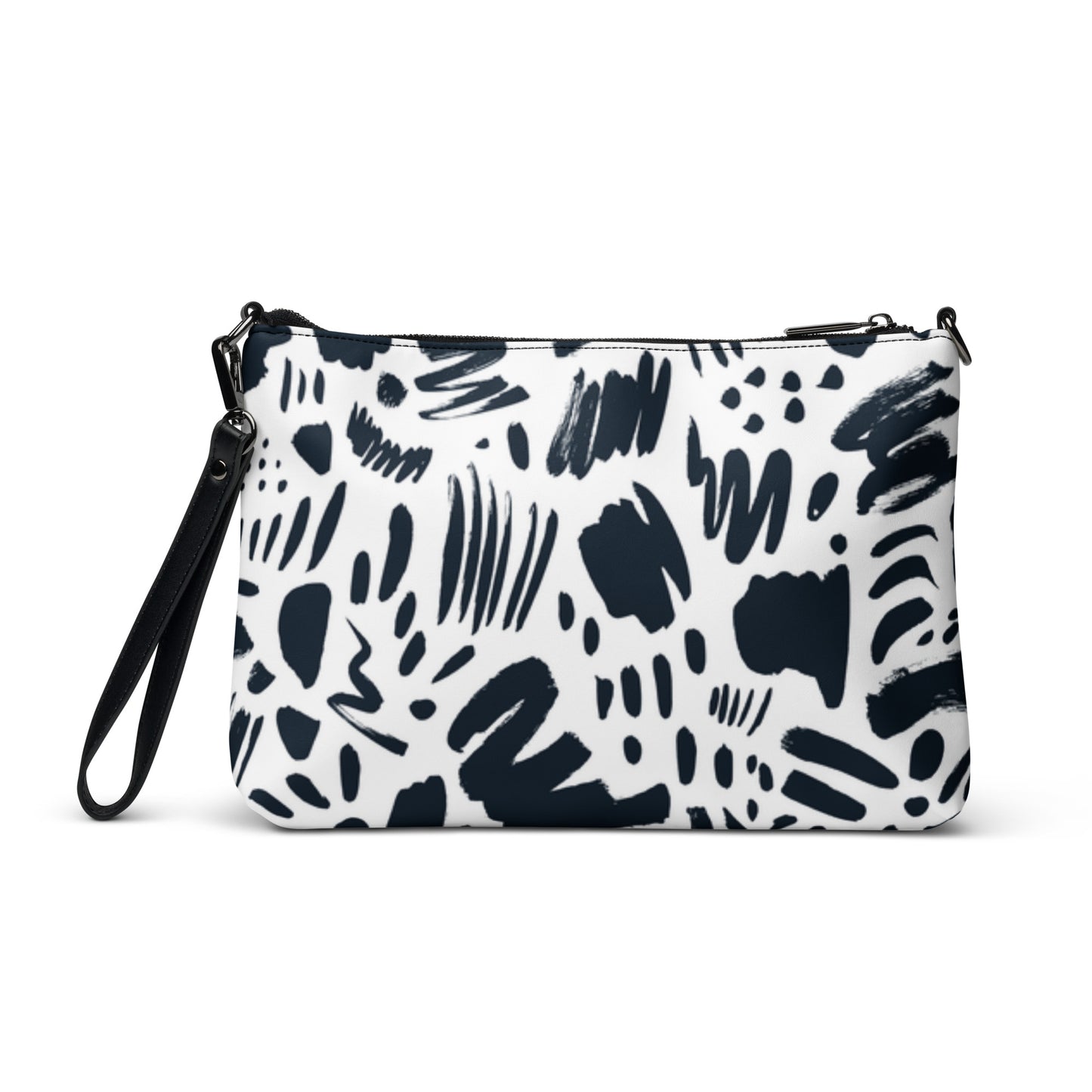 Black and White Print Crossbody bag