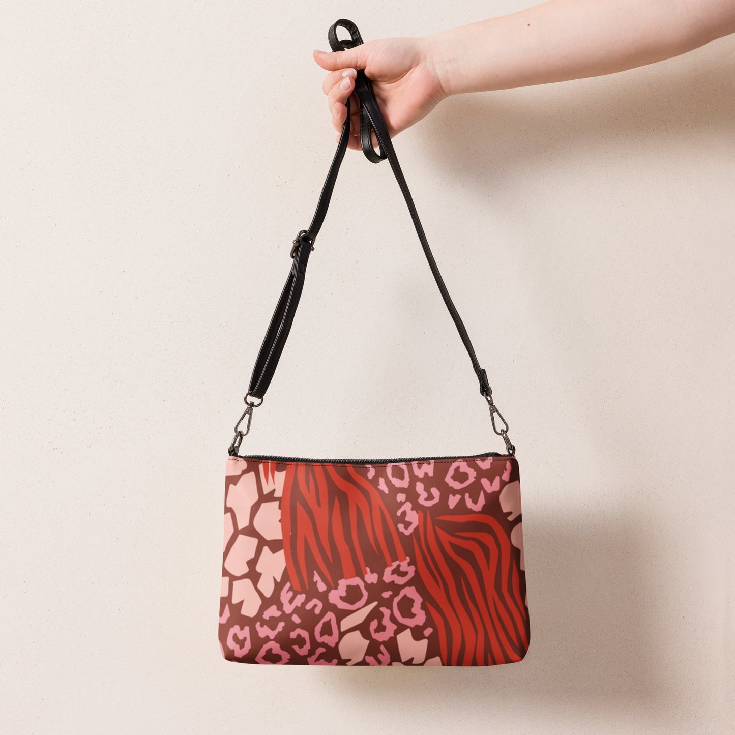 Mixed Animal Print Crossbody bag