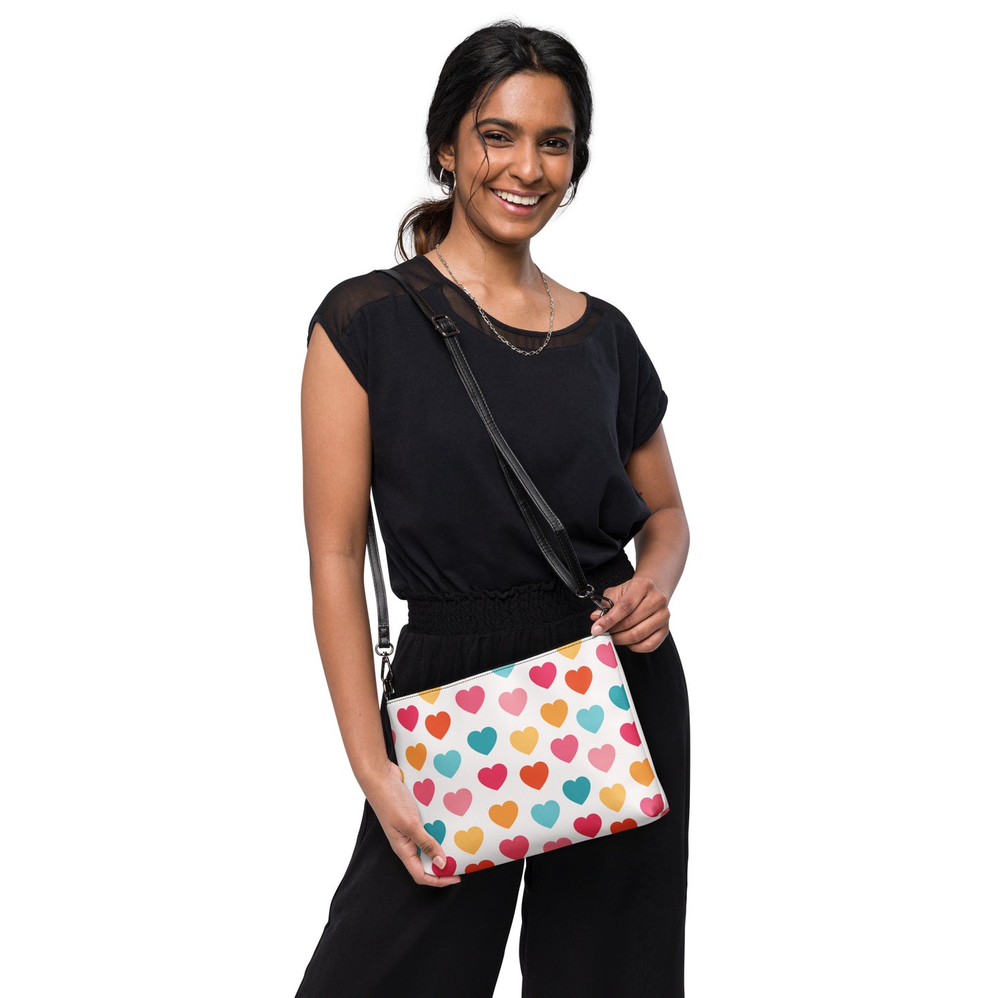 Multicolored Hearts Crossbody bag