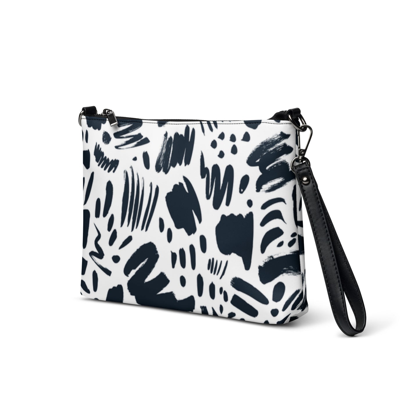 Black and White Print Crossbody bag