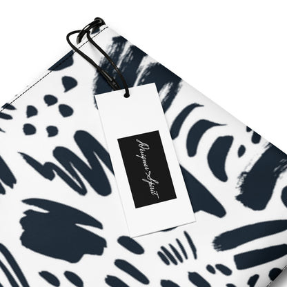 Black and White Print Crossbody bag