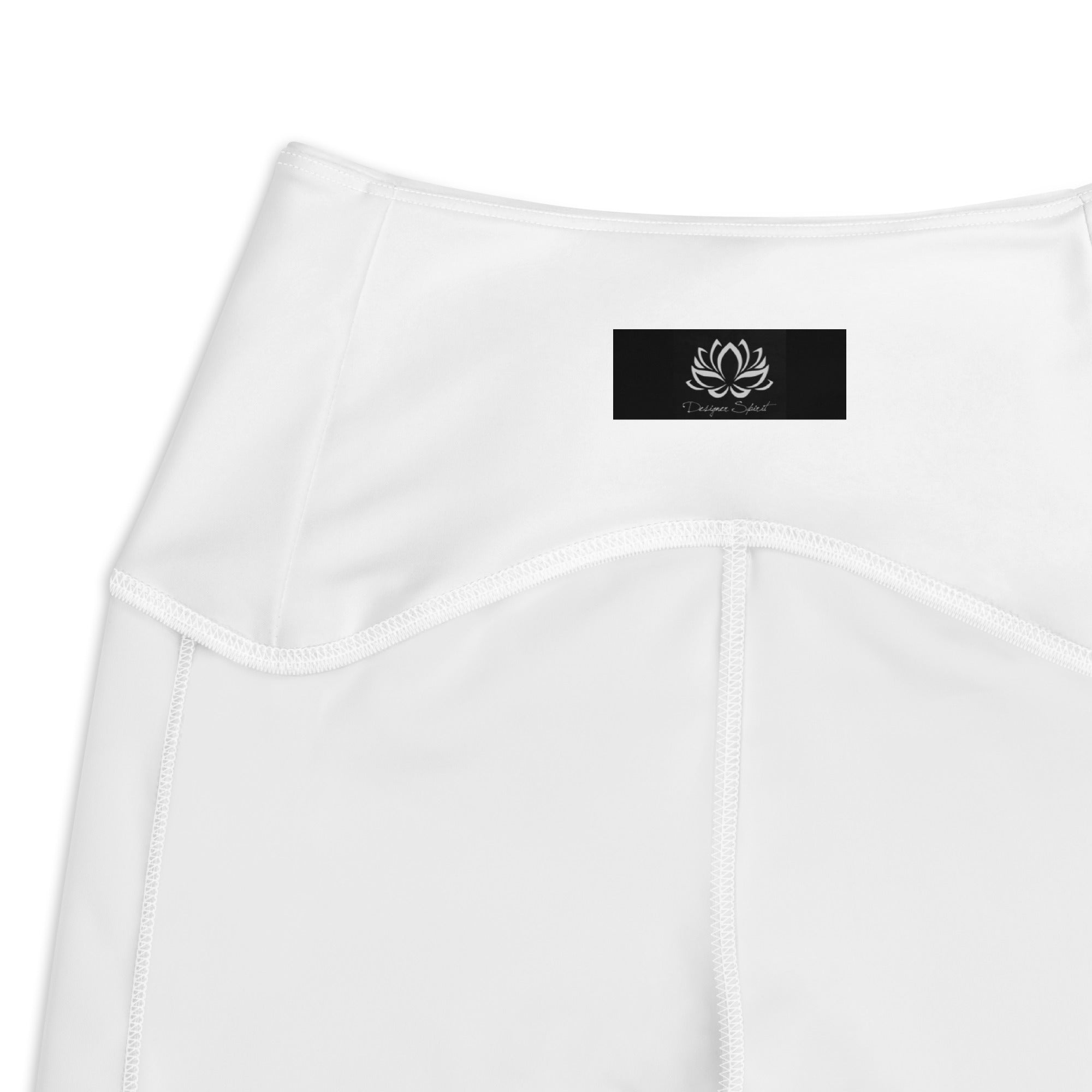 Black Cracked Print Fitness Girl Crossover leggings with pockets