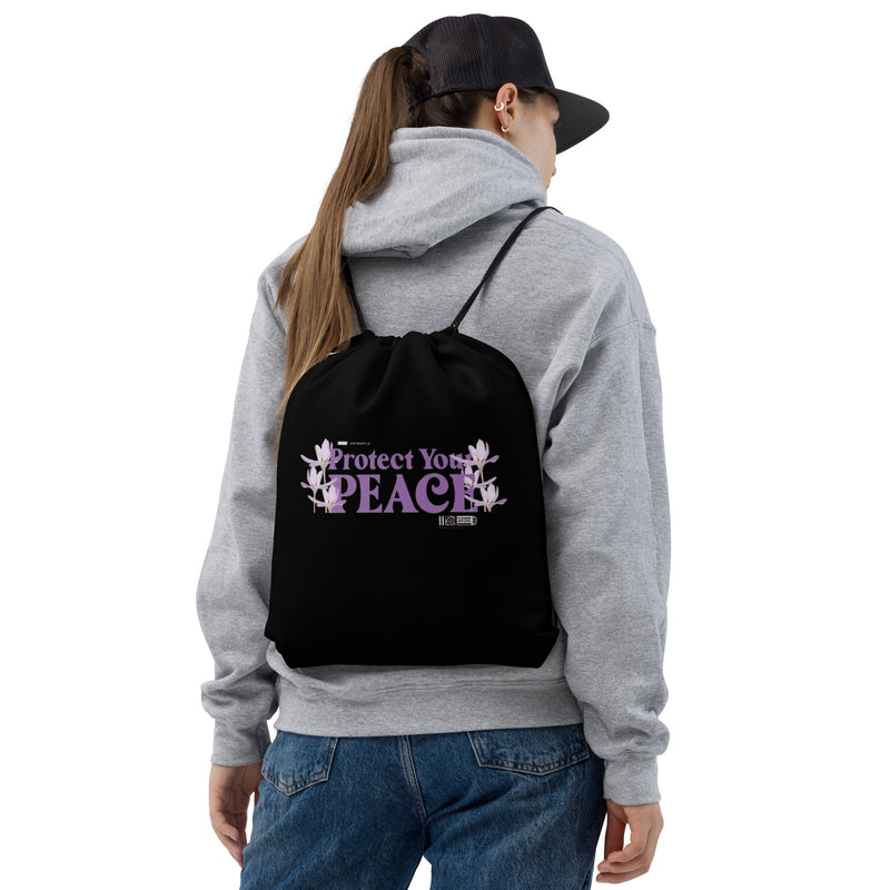 Protect your Peace Drawstring bag